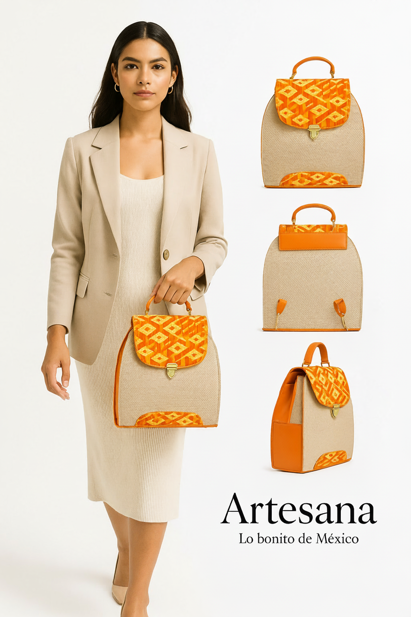 Bolsa Artesanal Mazahua - Hecha a Mano por Mujeres Indígenas