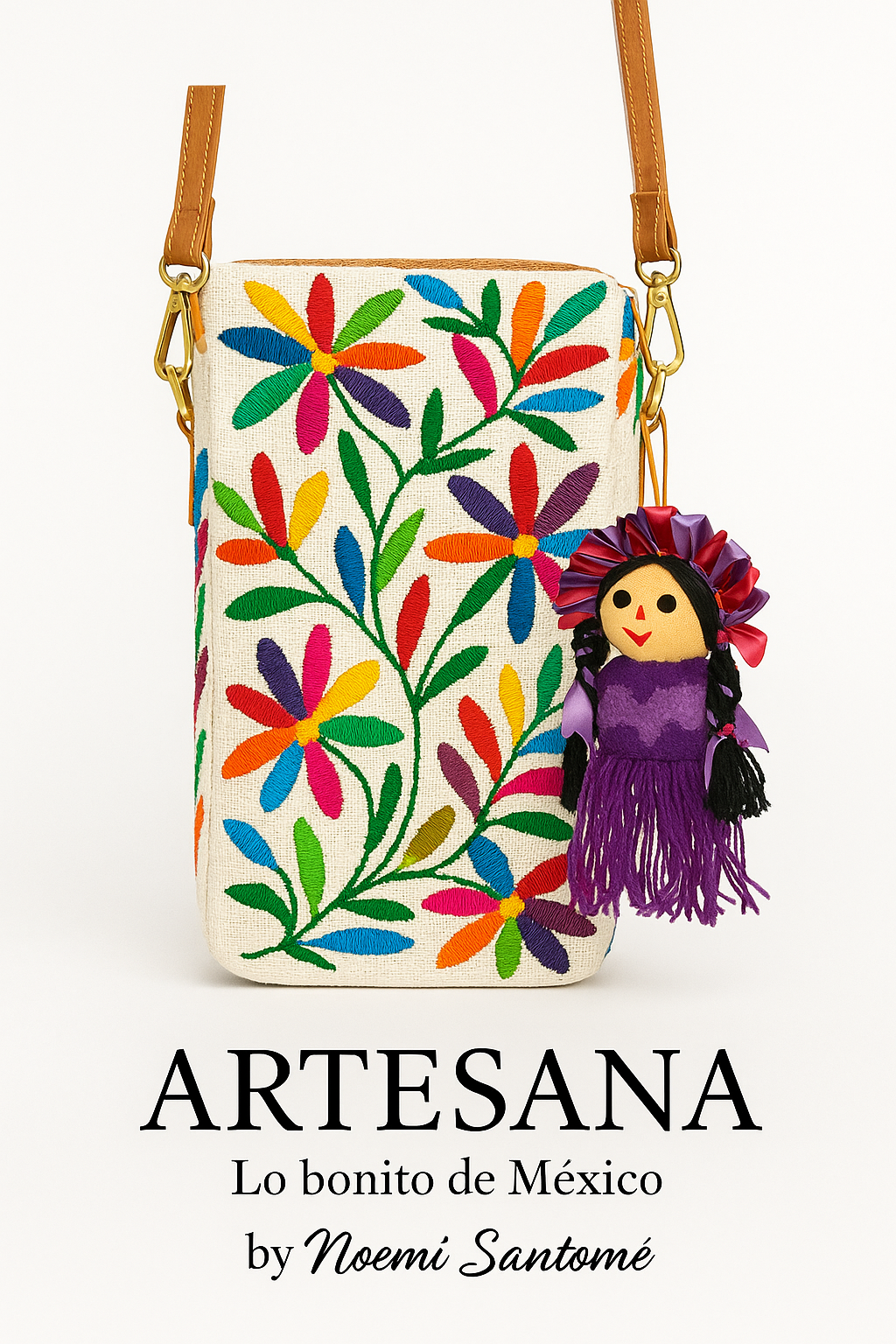 Llavero Artesanal Otomí - Hecho a Mano en Querétaro